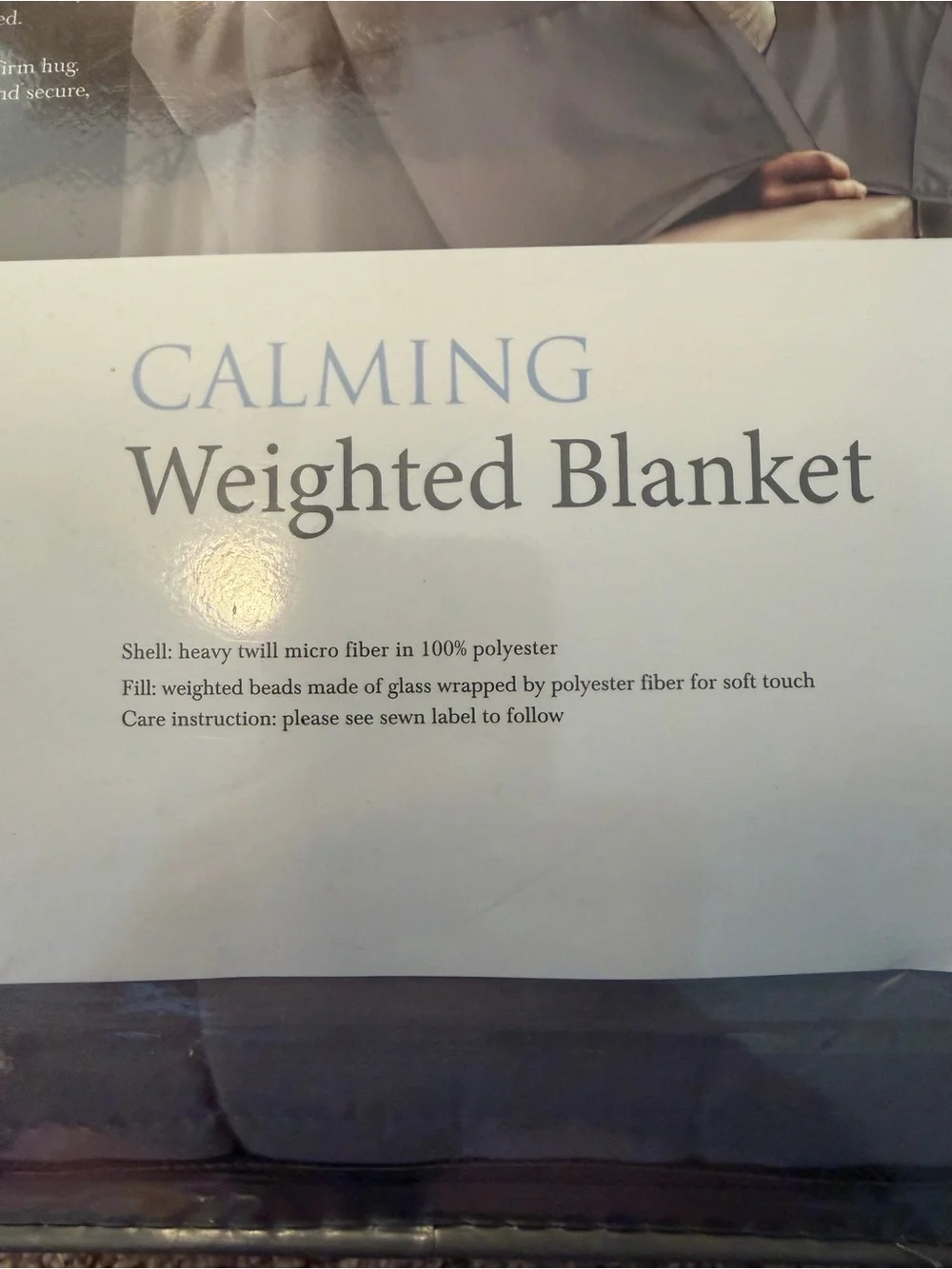 Weighted Blanket - Gray, 15 Pounds